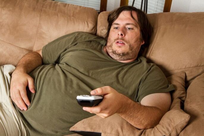 inattività fisica e obesità come causa di prostatite